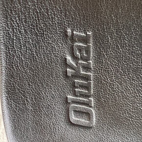 Olakai Sandals Womens Size 6/7 Black Tiare Strappy Full Grain Leather Slingback - Picture 2 of 10